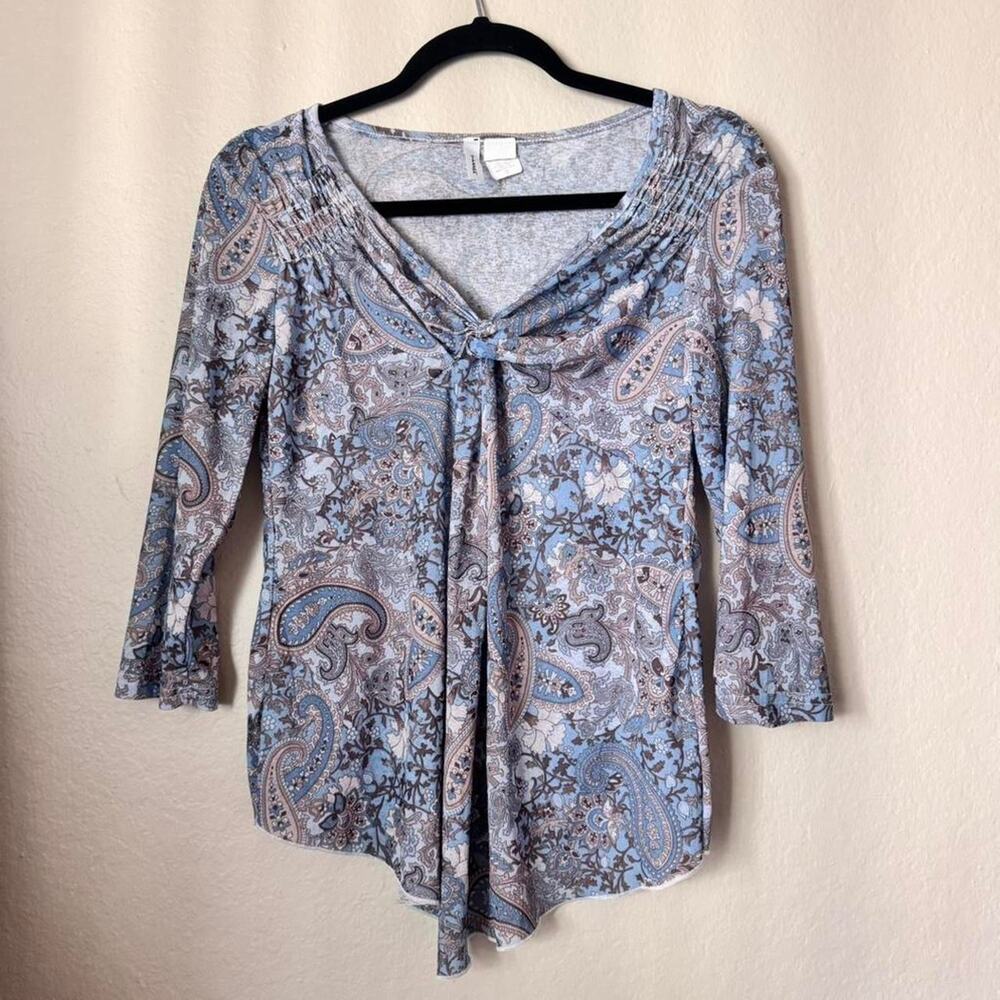 Fresh Y2k  sheer long sleeve blouse paper tag size small